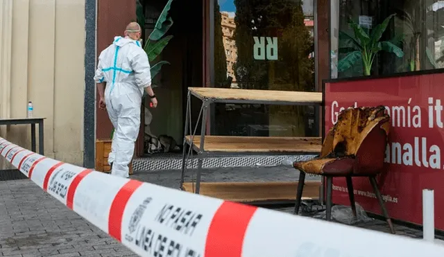 En el incendio fallecieron una clienta y un trabajador del restaurante. Foto: Europa Press