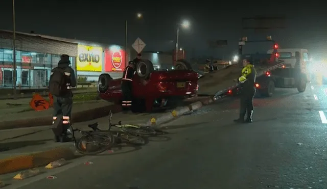 Cuatro personas resultaron lesionadas por el hecho ocurrido al occidente de Bogotá. Foto: Noticias Caracol