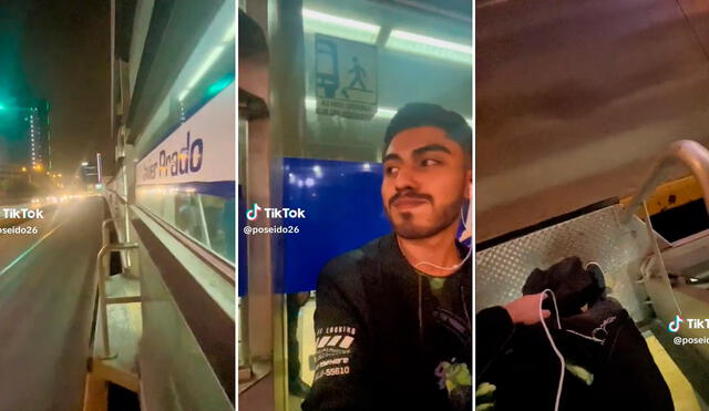 Singular situación en la que quedó el joven se hizo viral en TikTok. Foto: composición LR /capturas de TikTok /@poseido26