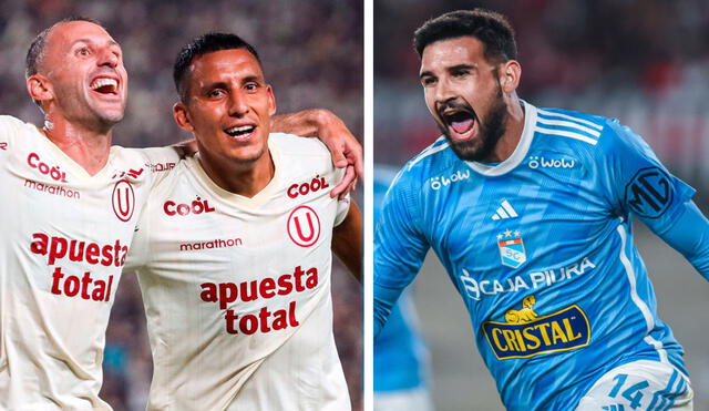 Universitario y Sporting Cristal se encuentran entre los primeros 5 lugares de la Liga 1. Foto: composición GLR