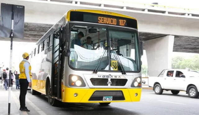 Corredor amarillo no va más desde este lunes 24 de abril. Foto: ATU