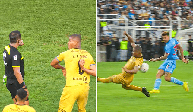 Cusco FC se vio perjudicado por la mayoría de errores arbitrales en su victoria 2-1 ante Deportivo Garcilaso por la fecha 13 del Apertura. Foto: composición GLR/captura de Liga 1 Max