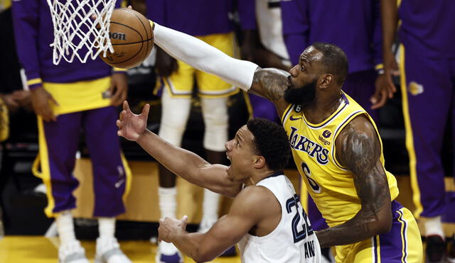 Lakers vs. Grizzlies: ambos equipos juegan por los play-offs de NBA. Foto: EFE