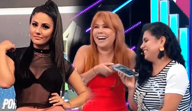 Magaly Medina estalló en risas tras esuchar audios de Alessandro Vernazza a Gabriela Rodríguez. Foto: Gaby Rodriguez/Instagram/captura ATV