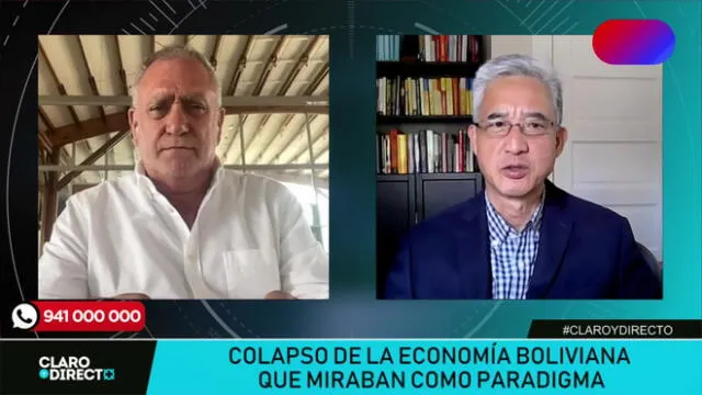 Augusto Álvarez Rodrich conversó con Roberto Chang sobre el modelo económico de Bolivia. Foto/Video: LR+