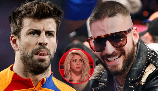 Gerard Piqué no se habría sentido cómodo con la cercanía de Shakira y Maluma. Foto: composición/difusión/AFP