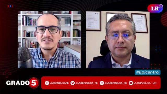 David Gómez Fernandini conversó con el abogado penalista sobre el caso de Alejandro Toledo. Foto/Video: Grado 5 - LR+