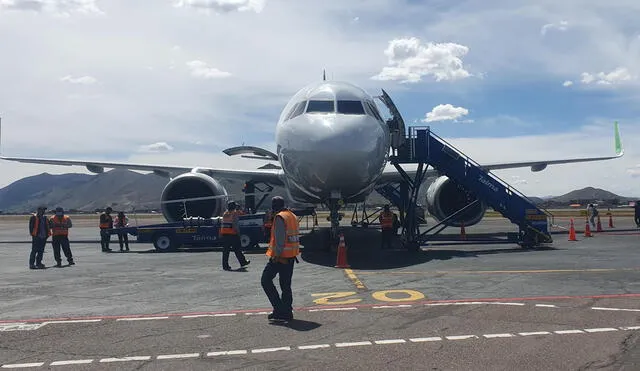 Reinicio. El último martes se volvió a operar el aeropuerto de Juliaca. Foto: La República