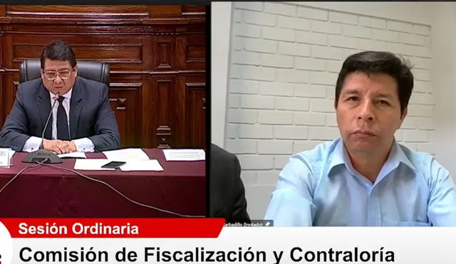 Pedro Castillo fue presidente del Perú hasta el 7 de diciembre del 2022, fecha en que fue vacado tras perpetrar un golpe de Estado fallido. Foto captura- Video: Congreso