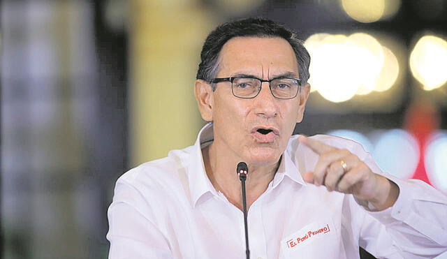 La SAC del Congreso priorizará denuncia contra Martín Vizcarra por caso Vacunagate. Foto: Presidencia