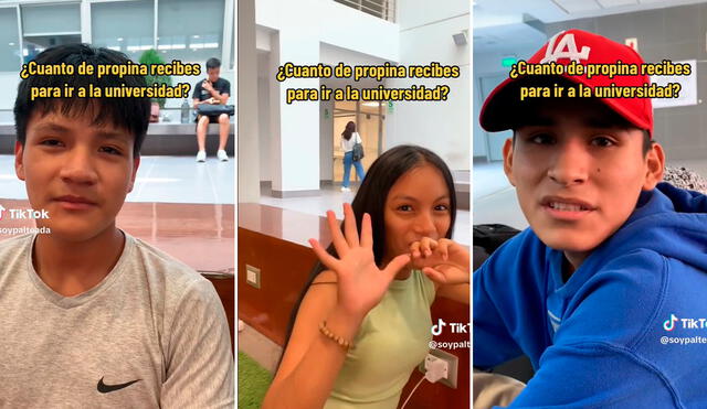 Continúa la tendencia de entrevistas a estudiantes universitarios. Foto: composición LR/capturas de TikTok/@soypalteada