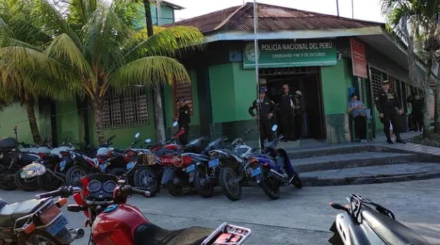 Detenidos fueron trasladados a la comisaria de 9 de Octubre. Foto: Radio la Voz de la Selva