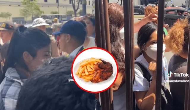 Norkys, Don Belisario, Leña y Carbón y Píkalo fueron las pollerías que vendieron el cuarto de pollo a S/5. Foto: composición LR/nanydavaloss/TikTok/Plaza Vea. Video: nanydavaloss/TikTok