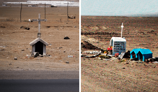 Las pequeñas tumbas se pueden observar tanto en carreteras como en caminos alejados cerca del campo de ciudades poco pobladas. Foto: composición LR/Blog Stultifer/Michael Jean