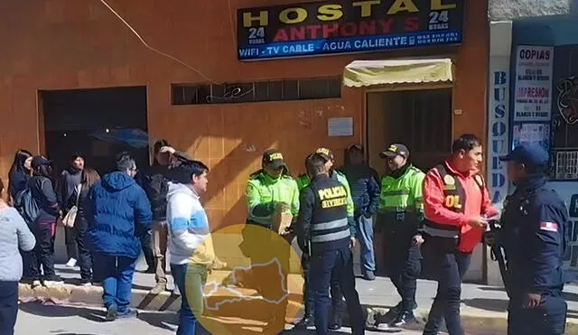 Empleada de hotel encontró el cadáver. Foto: Noticias Región Pasco