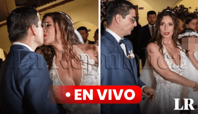 Verónica Linares y Alfredo Rivero ya son esposos. Foto: composición LR/María Pía Ponce/La República