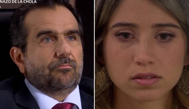 Alessia Montalbán no está pasando un buen momento en "Al fondo hay sitio" tras haber sido engañada por Jimmy y descendida en su trabajo. Foto: composición LR/América TV - Video: América TV