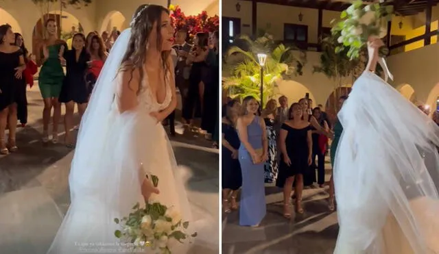 Verónica Linares se casó el 28 de abril con Alfredo Rivero. Foto y video: Instagram/Valeria Piazza