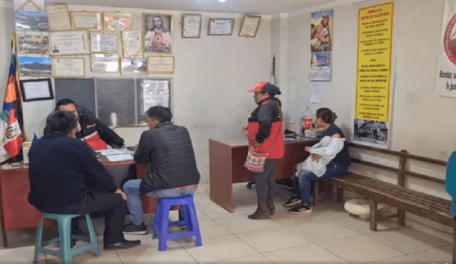 Denuncian ante rondas campesinas caso de violencia familiar. Foto: TV Cajamarca