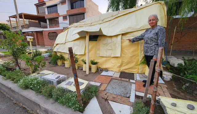 Amelia Chávez ha creado su inmueble con papel y trabajo arduo. Foto: Bella Alvites/La República