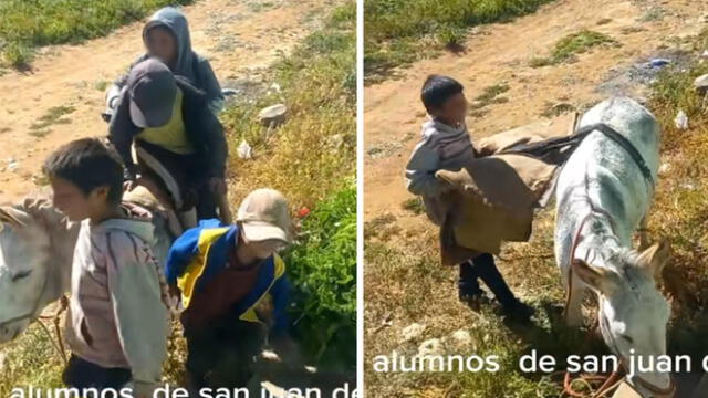 Niños demuestran su alegría a pesar de las dificultades. Foto: captura TikTok