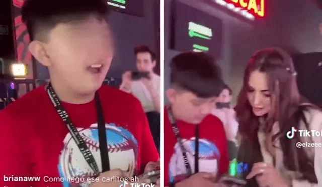 Niño se asombra al ver a Rosángela Espinoza en TikTok y desató muchos comentarios. Foto: composición LR/captura de TikTok/elzeeein