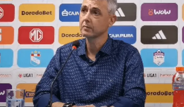 Tiago Nunes acumula sesis partidos sin ganar entre Liga 1 y Copa Libertadores. Foto: captura YouTube Sporting Cristal