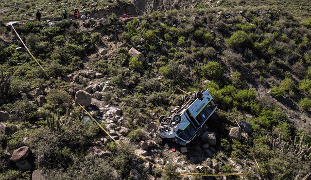 Fieles sufren accidente de tránsito al regresar del santuario de Chapi. Foto: Rodrigo Talavera/La República.