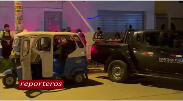 El Ministerio Público y la Policía realizaron las diligencias en el vehículo menor. Foto: Reporteros