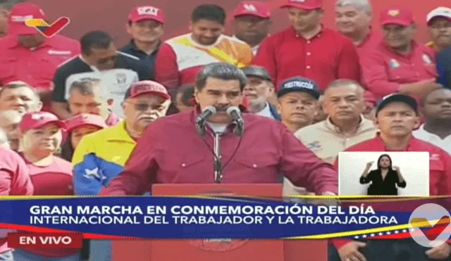 Nicolás Maduro emitió un mensaje a la nación en el marco del Día del Trabajador. Foto: captura Nicolás Maduro/YouTube