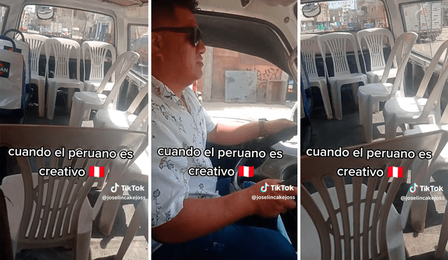El video que muestra el interior del vehículo sumó miles de reproducciones en TikTok. Foto: composición LR/captura de TikTok/@Joselincakejoss