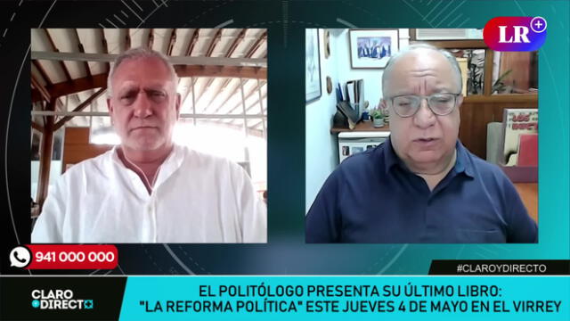 Augusto Álvarez Rodrich conversa con Fernando Tuesta sobre el Congreso y las recientes noticias vinculadas al Parlamento. Foto y Video: LR+