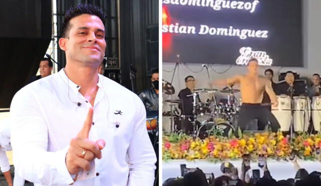 Christian Domínguez alborotó a los asistentes de la vendimia de Pucallpa con el "baile del gusano". Foto: Instagram / Christian Domínguez / Instarándula - Video: Instarándula