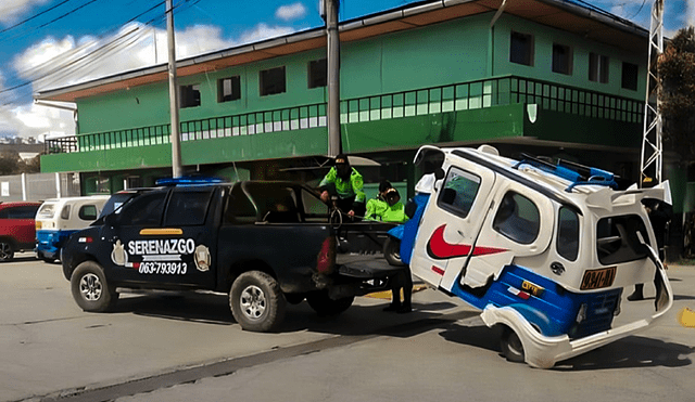 La Policía trasladó los vehículos a la comisaría del sector. Foto: Noticias Región Pasco