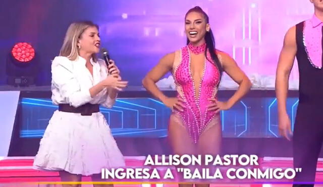 Allison Pastor es el nuevo jale de "Baila conmigo", segmento de "Esto es guerra". Foto: Captura América TV