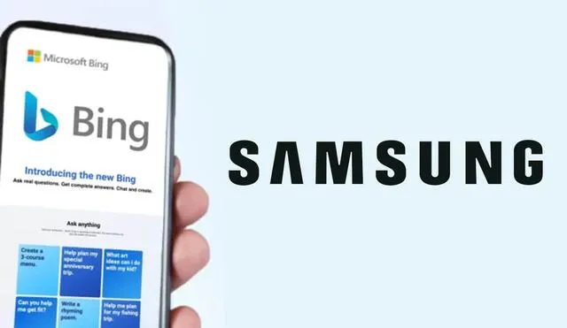 Samsung estaba pensando en cambiar a Bing como su motor de búsqueda. Foto: Móvil Zona