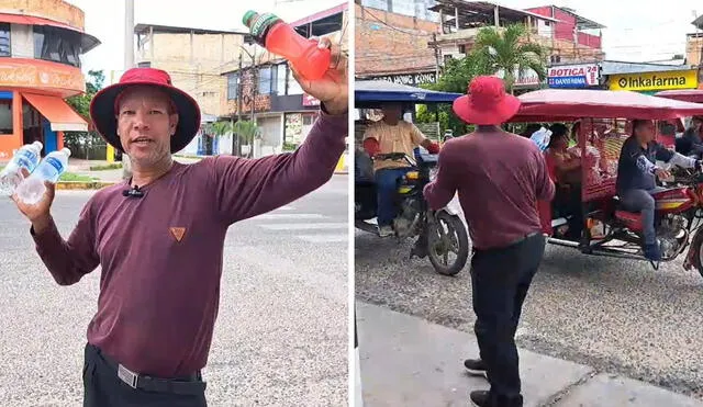 El hombre señala que tiene una hija peruana. Foto: composición LR/capturas de Vía Televisión - Video: Vía Televisión