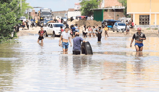 Inundados. Las lluvias intensas de febrero y marzo se podrían repetir hacia finales de año. Foto: Clinton Medina/La República