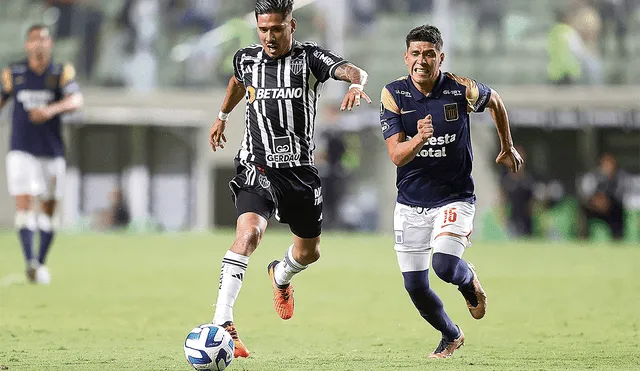 Difícil. Los dirigidos por Guillermo Salas sufrieron en todo el partido ante un Atlético Mineiro que salió en busca de sus primeros tres puntos. Foto: difusión