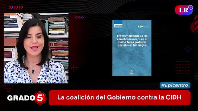Clara Elvira Ospina cuestiona que Rafael López Aliaga declare que CIDH no ha hecho informes sobre dictaduras de Latinoamérica. Foto y Video: LR+