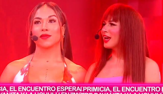 Dayanita y La Uchulú se encararon en vivo. Foto: captura/América TV