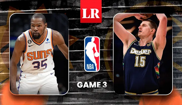 Sigue EN VIVO el duelo 3 entre los Suns vs. Nuggets por las Semifinales de la NBA 2023. Foto: Composición de Diego Poma/LR