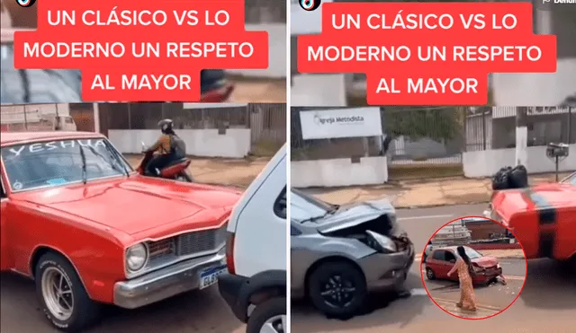 Miles de usuarios prefieren tener un auto clásico que moderno. Foto: composición de LR/captura de TikTok/@Alberto_osorio7