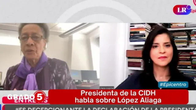 La presidenta de la CIDH explicó a detalle lo que es una violación de los derechos humanos. Foto/Video: Grado 5 - LR+