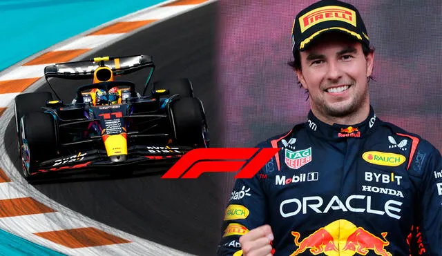 'Checo' Pérez ya ha ganado 2 grandes premios en la temporada 2023 de la Fórmula 1. Foto: composición LR/AFP/F1
