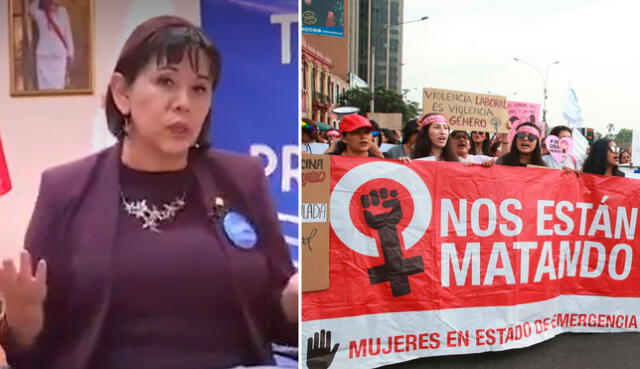 Ministra de la Mujer presentó nueva campaña contra violencia de género. Foto: composición LR / Canal N / Andina