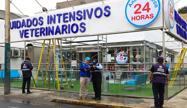 La veterinaria Animal Surco fue clausura el 5 mayo. Foto: Municipalidad de Lima