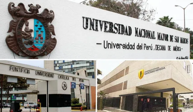 Estas son las 3 universidades peruanas que figuran en el ranking. Foto: composición LR/UNMSM/PUCP/UPCH