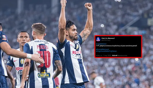 Carlos Mannucci cuestionó el polémico penal de Alianza Lima. Foto: composición LR/Alianza Lima