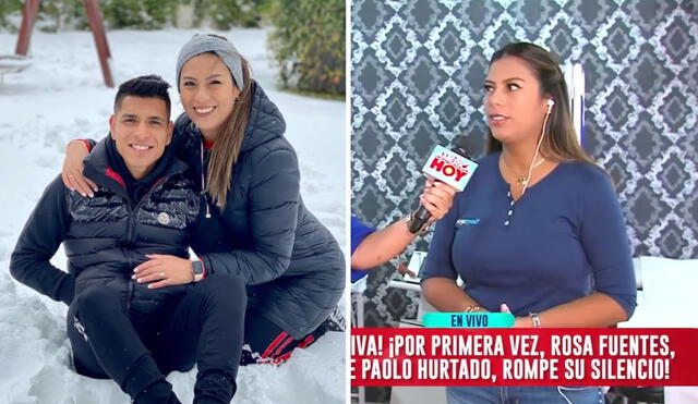 Rosa Fuentes se sincera sobre su relación actual con Paolo Hurtado. Foto: composición LR/ Instagram/ América TV - Video: América TV